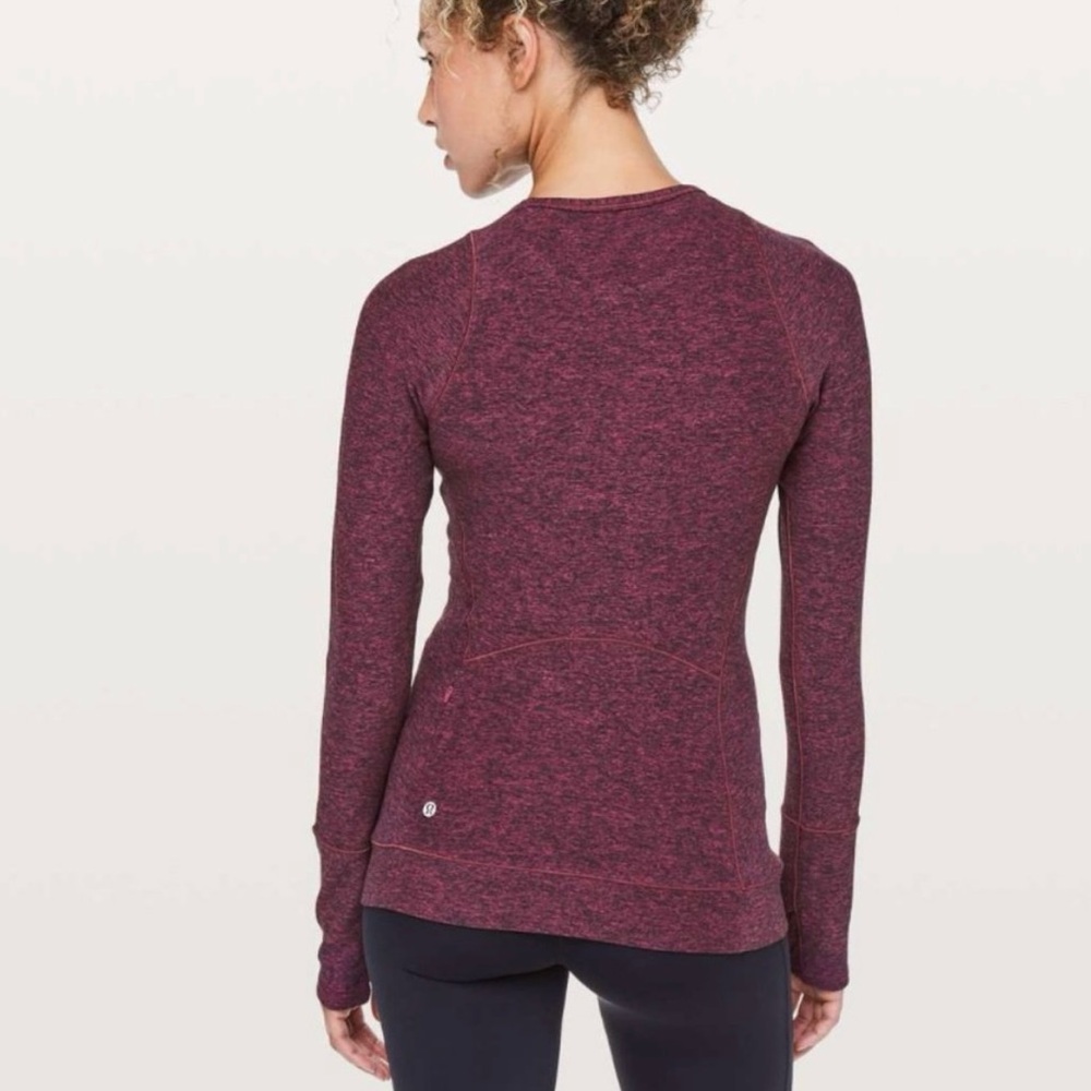 Lululemon Cypress Kiss Long Sleeve Heathered
Star Ruby/Black 4 - Picture 2 of 8